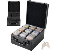 VEVOR Boîte de Rangement Carte Gradée 150 PSA 3 Rangées Mallette à Serrure