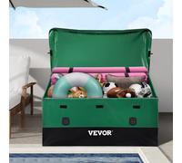 VEVOR Boîte de Rangement Extérieur 660 L Coffre de Stockage Jardin Étanche Portable Cadre Galvanisé Bâche PE Garder Outils Garage Jouets des Enfants pour Maison Camping Terrasse Piscine 155x63x75 cm