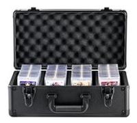 VEVOR Boîte de rangement pour cartes gradées – 4 emplacements, séparateurs mousse, verrou à clé
