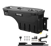 VEVOR Boîte de Rangement pour Lit de Camion Noir 34 kg Ramasseur Arrière Boîte à Outils pour Ranger 25 L en ABS et Acier au Carbone pour Améliorer l'Organisation de Votre Lit et Libérer de la Place