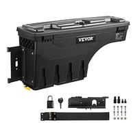 VEVOR Boîte de Rangement pour Lit de Camion Noir 34kg Ramasseur Arrière Boîte à Outils pour Ranger 25L Remorque de Boîte de Stockage pour Améliorer l'Organisation de Votre Lit et Libérer de la Place