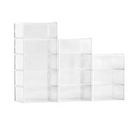 VEVOR Boîtes à Chaussures Empilables Lot de 12, Rangement Chaussures jusqu’à la Pointure US 11, Organisateur Modulaire en Plastique, Accès Facile, pour Ranger Talons Hauts, Bottes et Chapeaux