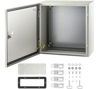 VEVOR – Boîtier électrique en acier au carbone 40x40x20 cm IP65 – plaque de montage