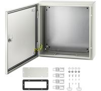 VEVOR Boîtier électrique boîte de jonction 50x50x15 cm en acier au carbone IP65