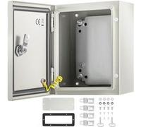 VEVOR Boîtier électrique boîte de jonction 25x20x15 cm acier au carbone