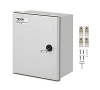 VEVOR Boîtier en fibre de verre NEMA, 30x25x14 cm, coffret armoire électrique NEMA 4X, IP66 étanche et anti-poussière, boîte de jonction électrique extérieure et intérieure, avec plaque de montage