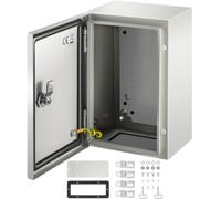 VEVOR - boîtier électrique en acier, boîtier électrique 30 x 20 x 15 cm, en acier au carbone IP65