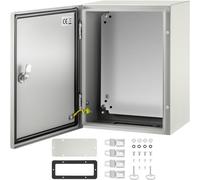 VEVOR - boîtier électrique en acier, boîtier électrique 40,64 x 30,5 x 20,3 cm , en acier au carbone IP65