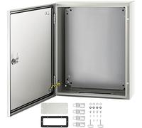 VEVOR Boîtier en acier au carbone NEMA, 50x40x15 cm, coffret armoire électrique NEMA 4X, IP66 étanche et anti-poussière, boîte de jonction électrique extérieure intérieure, avec plaque de montage