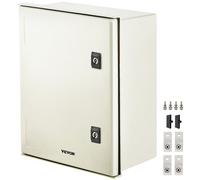 VEVOR Boîtier en fibre de verre NEMA, 40x30x20 cm, coffret armoire électrique NEMA 4X, IP66 étanche et anti-poussière, boîte de jonction électrique extérieure et intérieure, avec plaque de montage