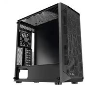VEVOR Boîtier PC Gamer, Tour Moyenne, avec 4 Ventilateurs 120 mm, Panneau en Verre Trempé à Haut Débit d'Air, Filtre Anti-poussière, Gestion des Câbles, pour GPU 270 mm Longueur, pour ATX, M-ATX, ITX