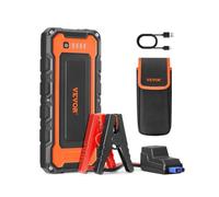 VEVOR Booster batterie voiture, 3000 A, démarreur de batterie voiture portable avec câbles de démarrage, écran LCD, lumière LED, boîte de démarrage au lithium, pour moteurs à essence 10 L/diesel 8 L