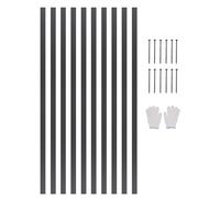 VEVOR Bordure de Jardin en Alliage d'Aluminium, Lot de 10, Bordures Paysagères Pliables en Métal, 1524x43 mm, Résistante à la Rouille, Installation Simple, pour Séparateur de Chemin de Cour, Pelouse