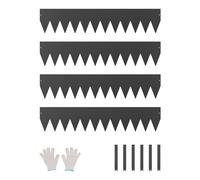 VEVOR Bordure Paysagère Jardin Acier Résistante à la Rouille 4PCS 1016 x 203 mm