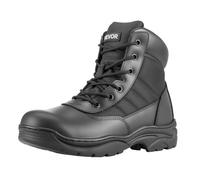 VEVOR Bottes Militaires Homme Pointure EU 42,5 Bottes Tactiques de Combat Légères Respirantes Robustes, Semelle Confortable, Chaussures de Travail de Randonnée pour Sécurité Extérieur, Alpinisme, Noir