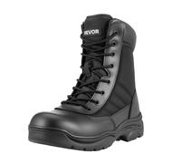 VEVOR Bottes Militaires Homme Tactiques à Fermeture Éclair Pointure EU 44 Noir