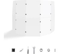 VEVOR Bouclier de batterie, 5 panneaux, 60 x 150 cm, cage de batterie portable en acrylique avec charnières en alliage de zinc pour les salles de concert d'église, les festivals de musique, boucliers
