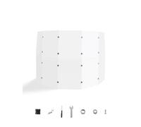 VEVOR Bouclier de batterie, 5 panneaux, 60 x 150 cm, cage de batterie portable en acrylique avec charnières en alliage de zinc pour les salles de concert d'église, les festivals de musique, boucliers 