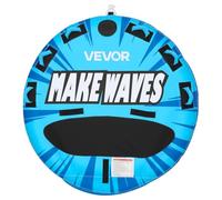 VEVOR Bouée Tractée Gonflable pour Bateau, Bouée Tractable 3 Passagers Capacité 231 kg, Engin Tracté pour Tubing Jeux Aquatiques, avec Tapis Antidérapant, Housse Intégrale en Nylon et Poignées