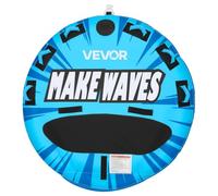 VEVOR Bouée Tractée Gonflable pour Bateau, Bouée Tractable 3 Passagers Capacité 231 kg, Engin Tracté pour Tubing Jeux Aquatiques, avec Tapis Antidérapant, Housse Intégrale en Nylon et Poignées