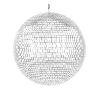 VEVOR Boule disco miroir 406 mm, boule à facette miroir avec anneau de suspension, décorations de fête de boule disco éclair, pour DJ Club, scène, mariage, anniversaire, Noël, célébration du Nouvel An