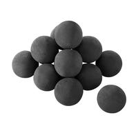 VEVOR Boules en Céramique pour Cheminée à Gaz, Lot de 15, Pierres de Lave Rondes 7,6 cm, Pierres Décoratives Réutilisables pour Foyer Gaz Propane, Brasero Intérieur Extérieur, Cour, Terrasse, Camping