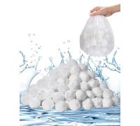 VEVOR Balles Filtrante Pour Piscine 0,7kg Fibre Polyester Réutilisables Avec Sac De Lavage
