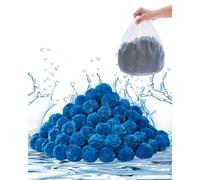 VEVOR Boules Filtrantes pour Piscine Filtre à Sable, 0,71 kg, Boules de Remplacement pour Sable Filtre Piscine, Fibre Polyester Réutilisable avec Sac de Lavage, pour Systèmes Filtration Piscine, Bleu