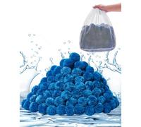 VEVOR Billes de filtre à sable 1,42 kg, Billes de filtre de remplacement pour le sable de piscine, réutilisables, polyester bleu, convient pour les piscines, piscines hors sol