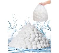 VEVOR Boules Filtrantes pour Piscine Filtre à Sable, 1,56 kg, Boules de Remplacement pour Sable Filtre Piscine, Fibre Polyester Réutilisable avec Sac de Lavage, pour Divers Systèmes Filtration Piscine