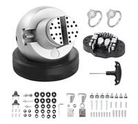 VEVOR Boulet de Graveur 127 mm Étau de Gravure Base Rotative à 360° Étau à Boule Mâchoire Réglable avec 69 Accessoires Outil de Réglage de Gravure pour Fabrication de Bijoux de Précision Bijoutier