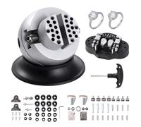 VEVOR Étau à boule 78 mm – Base rotative 360° – Mâchoire réglable – 70 accessoires