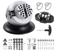 VEVOR Étau à boule 78 mm – Base rotative 360° – Mâchoire réglable – 70 accessoires