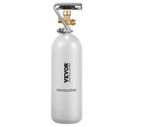 VEVOR Bouteille de CO2 VIDE SANS GAZ Capacité 2 kg, Cylindre de Gaz CO2 en Acier Allié, Réservoir de Gaz avec Valve DIN477, Poignée et Pression Réglable, pour Tireuse à Bière Pression Machine à Soda