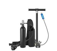VEVOR Bouteille de plongée portable de 1 L, bouteille d'oxygène avec pompe, pour respiration 15-20 minutes, profondeur de plongée de 30 m, réservoir d'air rechargeable pour exploration sous-marine