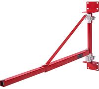 VEVOR Bras de support électrique du palan 300 kg de capacité Bras pivotant du support du palan avec barre Cadre de levage en acier, bras de levage de l'échafaudage pivotant à 180° Bras de levage du tr