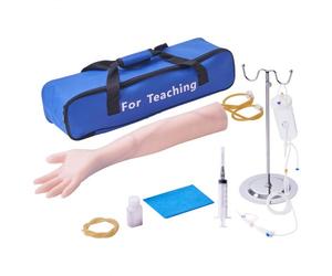 VEVOR Bras d'Entraînement pour Perfusion Intraveineuse en PVC, Bras de Formation Haute Simulation avec Sac de Transport, Bras de Pratique de Ponction Veineuse, Aide pour Étudiants et Infirmières