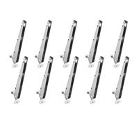 VEVOR Bras d'Extension de Fil de Fer Barbelé, Lot de 10, Rallonges de Poteaux de Clôtures, 31 cm, Extension de Hauteur de Clôtures en Acier Robuste, Montage Stable, pour Empêcher les Animaux de Sauter
