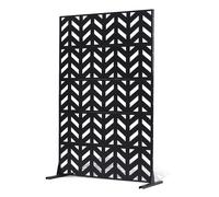 VEVOR Brise-Vue Métal, 120x183 cm, Panneau Intimité Autoportant avec Support, Écran de Confidentialité Décoratif, Paravent Séparateur Extérieur pour Patio, Balcon, Terrasse, Salle Intérieure, Jardin