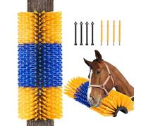 VEVOR Brosse à Gratter pour Bétail Cheval Anti-démangeaisons 43,5 x 19 cm avec 2 Vis, Griffoir pour Soulager Démangeaisons du Dos, Nettoyage, Toilettage, de Chevaux, de Cochons, de Bovins, de Moutons