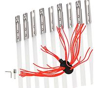 VEVOR Brosse de Cheminée de 9 Mètres Kit de Ramonage en Nylon pour Poêle à Pellet pour Nettoyer Cheminées en Métal ou en Brique Blanc