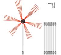 Brosse de Ramonage Tige Flexible en Nylon 8m Ramoneur pour Nettoyage de Cheminée