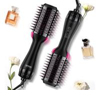 VEVOR Brosse Soufflante Sèche-cheveux Ionique 4 en 1 Volumateur de Style avec Revêtement en Céramique 75 mm, 3 Réglages de Chaleur, Brosse de Coiffage à Air Chaud Pro, pour Lisser, Sécher, Boucler