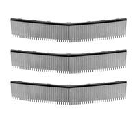 VEVOR Brosses de Rechange pour Balayeuse à Gazon Manuelle Lot de 3, Brosses de Rechange pour Ramasse-Feuilles, Compatible avec Balayeuses VEVOR 66 cm, en V pour Ramassage des Feuilles et de l'Herbe