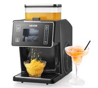 VEVOR Broyeur à Glace Pilée 20 kg/24 h, Machine à Glace Râpée Flocon de Neige, avec Lame en Acier Inoxydable, Réservoir de 0,8 L, Pré-refroidissement Rapide, pour Dessert Boulangerie Café Maison