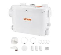 VEVOR Broyeur Sanitaire Station Pompe Relevage Eaux Usées 500W 8m 3 Entrées Eau