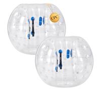 VEVOR Bulle Bubble Foot Gonflable 2PCs 1,5 m, Bumper Ball Transparente | Costume de Bubble Foot pour Adultes, Activités de Plein Air Cour, PVC Épais, Bulle Humaine Pare-chocs de Sumo, Avec Poignées
