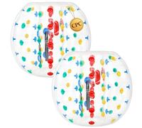 VEVOR Bulle Bubble Foot Gonflable Lot de 2, Bumper Ball Transparente 1,2 m, Costume de Bubble Foot pour Adolescents, Activités de Plein Air, PVC Épais, Bulle Humaine Pare-chocs de Sumo, avec Poignées