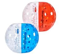 VEVOR Bulle Gonflable de 1,5 m 2PCs Bleu et Rouge, Balle Pare Chocs à Bulles en PVC pour Hamster Humain 0,8 mm d'Épaisseur pour Adolescents et Adultes Jeux d'Équipe en Plein Air Jouets Pare-Chocs
