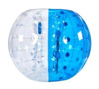 VEVOR Bulle Gonflable de 1,5 m, Balle Pare Chocs à Bulles en PVC pour Hamster Humain 0,8 mm d'Épaisseur pour Adolescents et Adultes Jeux d'Équipe en Plein Air Jouets Pare-Chocs Bleu et Transparent